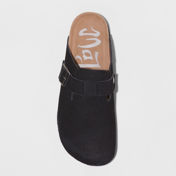 Mad Love Tina Microsuede Slip On Clogs New Black - Picture 2 of 3